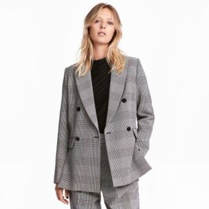 H&M Prince of Wales check blazer size 4